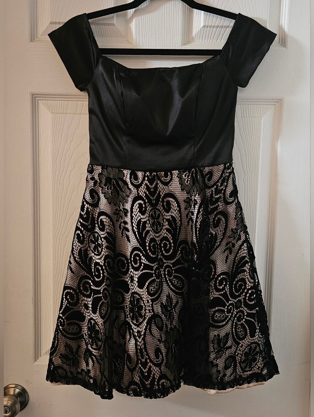 Sequin Hearts Overlay Formal Dress